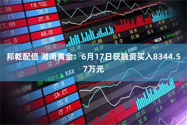 邦乾配倍 湖南黄金：6月17日获融资买入8344.57万元